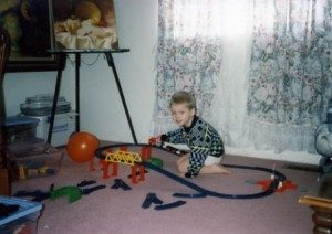 Motorized Tomy train set.